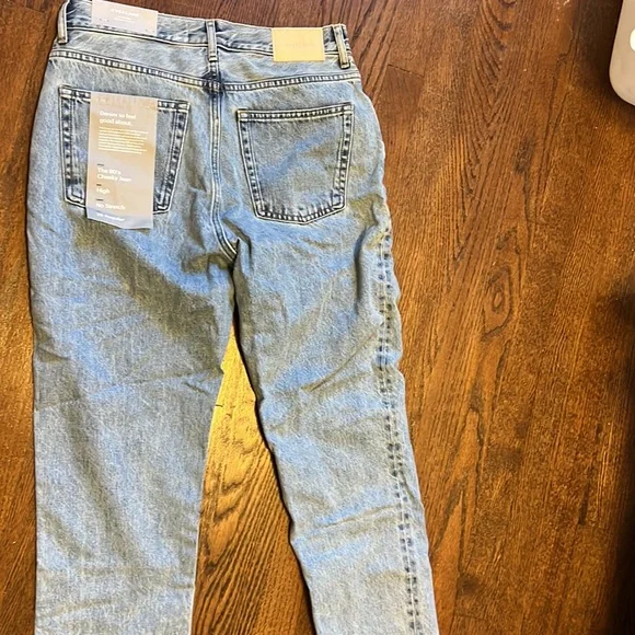 everlane 90s cheeky high rise denim 28 rigid NWT - Picture 6 of 9